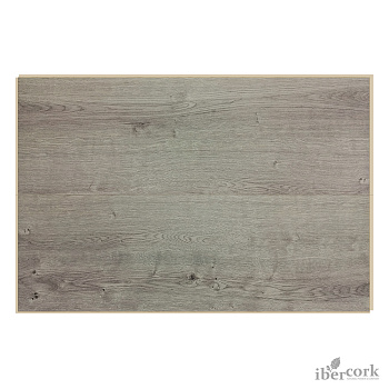 Пробковый плавающий паркет с цифровой HD печатью Робле грис